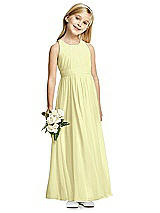 Front View Thumbnail - Butter Yellow Flower Girl Dress FL4054