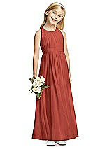 Front View Thumbnail - Amber Sunset Flower Girl Dress FL4054