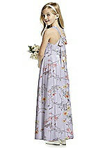 Rear View Thumbnail - Butterfly Botanica Silver Dove Flower Girl Dress FL4054