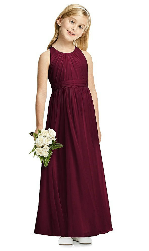 Front View - Cabernet Flower Girl Dress FL4054