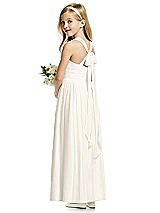 Rear View Thumbnail - Ivory Flower Girl Dress FL4054