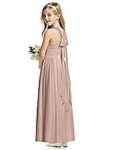 Rear View Thumbnail - Neu Nude Flower Girl Dress FL4054