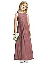 Front View Thumbnail - Rosewood Flower Girl Dress FL4054