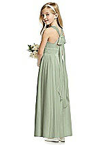 Rear View Thumbnail - Sage Flower Girl Dress FL4054