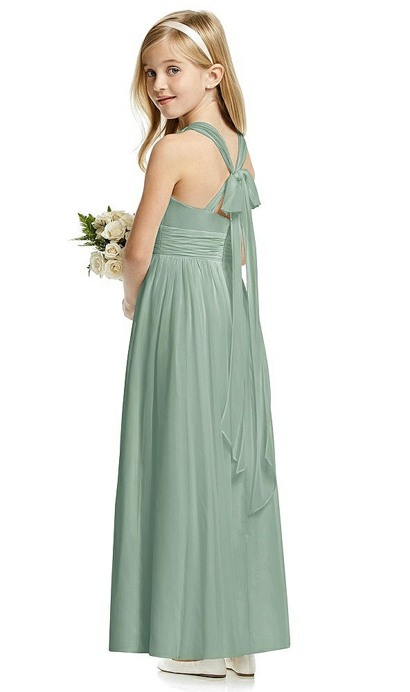 Back View - Seagrass Flower Girl Dress FL4054