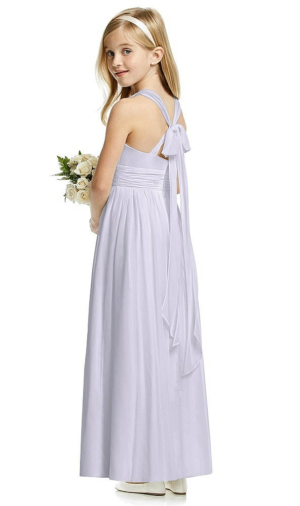 Back View - Silver Dove Flower Girl Dress FL4054