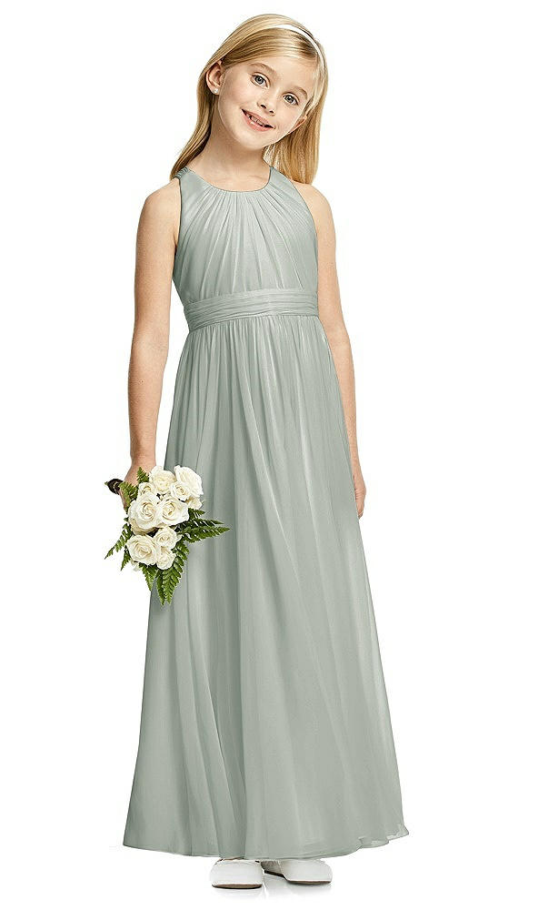 Front View - Willow Green Flower Girl Dress FL4054