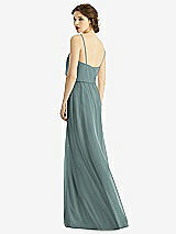 Rear View Thumbnail - Icelandic V-Neck Blouson Bodice Chiffon Maxi Dress