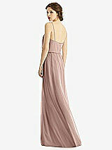 Rear View Thumbnail - Neu Nude V-Neck Blouson Bodice Chiffon Maxi Dress