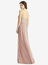 Rear View Thumbnail - Toasted Sugar V-Neck Blouson Bodice Chiffon Maxi Dress