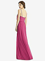 Rear View Thumbnail - Tea Rose V-Neck Blouson Bodice Chiffon Maxi Dress