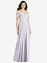 Rear View Thumbnail - Moondance Off-the-Shoulder Open Cowl-Back Maxi Dress