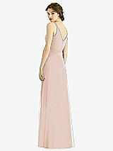 Rear View Thumbnail - Cameo Draped Wrap Chiffon Maxi Dress with Sash