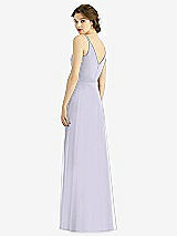 Rear View Thumbnail - Silver Dove Draped Wrap Chiffon Maxi Dress with Sash