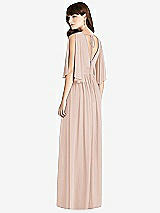 Rear View Thumbnail - Cameo Split Sleeve Backless Chiffon Maxi Dress