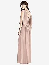 Rear View Thumbnail - Toasted Sugar Split Sleeve Backless Chiffon Maxi Dress