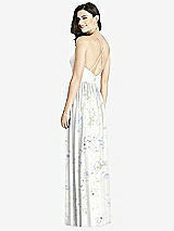 Rear View Thumbnail - Bleu Garden Criss Cross Strap Backless Maxi Dress