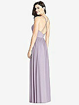 Rear View Thumbnail - Lilac Haze Criss Cross Strap Backless Maxi Dress