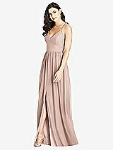 Front View Thumbnail - Neu Nude Criss Cross Strap Backless Maxi Dress