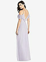 Rear View Thumbnail - Moondance Ruffled Cold-Shoulder Chiffon Maxi Dress