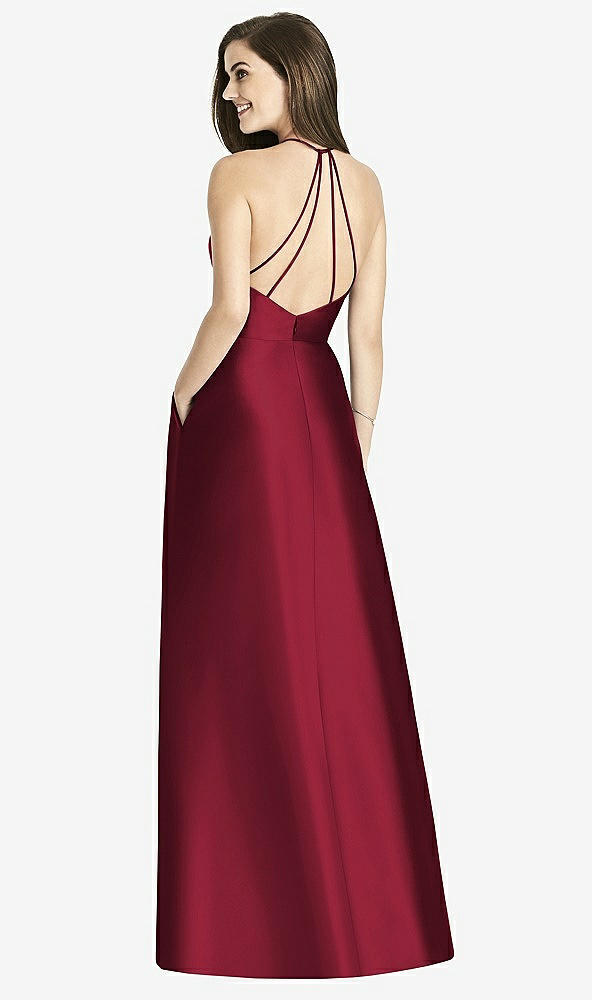 Front View - Burgundy Bella Bridesmaids Dress BB115