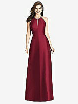 Rear View Thumbnail - Burgundy Bella Bridesmaids Dress BB115