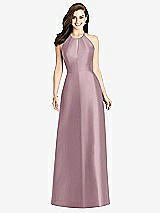 Rear View Thumbnail - Dusty Rose Bella Bridesmaids Dress BB115