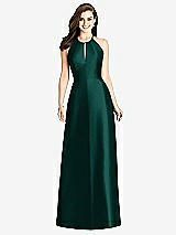 Rear View Thumbnail - Evergreen Bella Bridesmaids Dress BB115