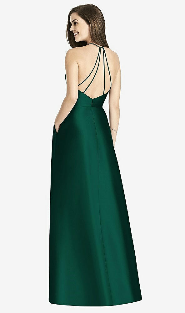 Front View - Hunter Green Bella Bridesmaids Dress BB115