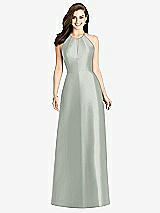 Rear View Thumbnail - Willow Green Bella Bridesmaids Dress BB115