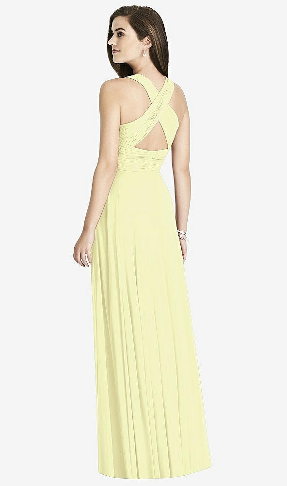 Back View - Butter Yellow Bella Bridesmaids Dress BB117