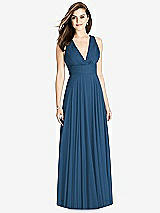 Front View Thumbnail - Dusk Blue Bella Bridesmaids Dress BB117