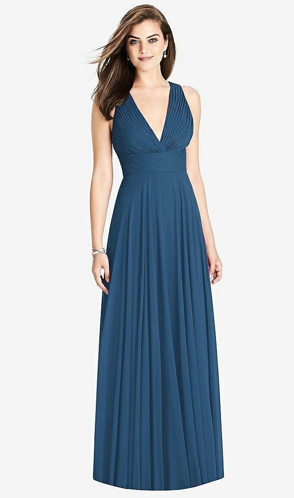 Front View - Dusk Blue Bella Bridesmaids Dress BB117