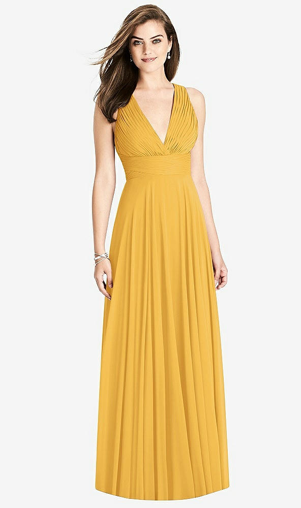 Front View - NYC Yellow Bella Bridesmaids Dress BB117