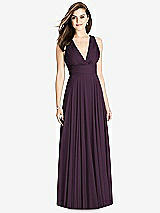 Front View Thumbnail - Aubergine Bella Bridesmaids Dress BB117