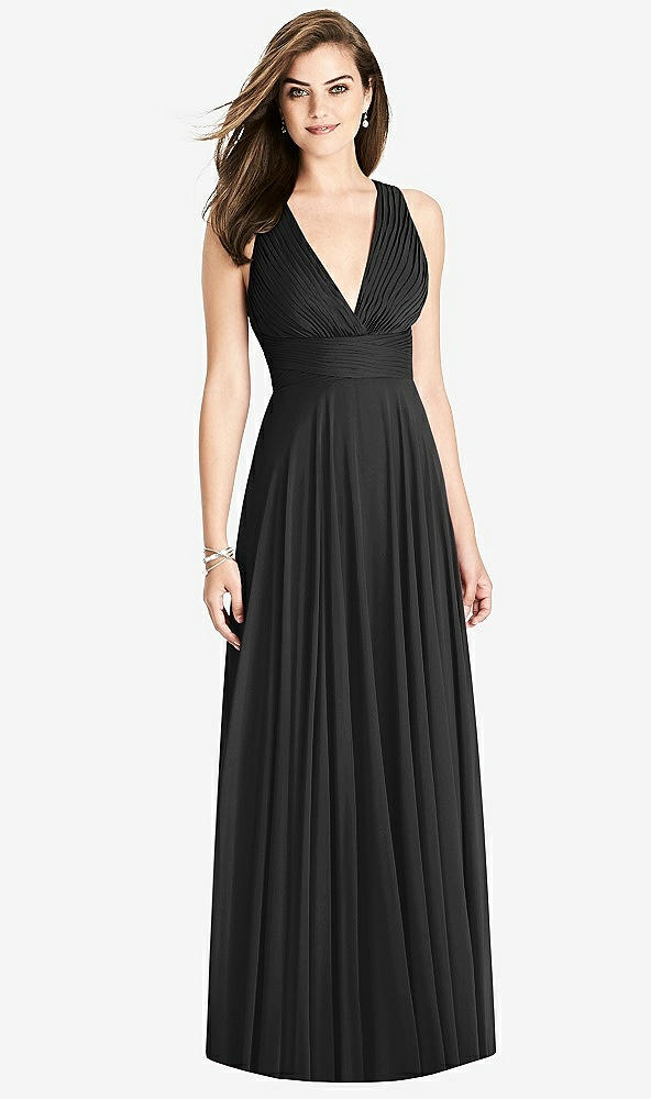 Front View - Black Bella Bridesmaids Dress BB117