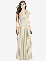 Front View Thumbnail - Champagne Bella Bridesmaids Dress BB117