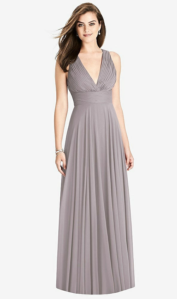 Front View - Cashmere Gray Bella Bridesmaids Dress BB117