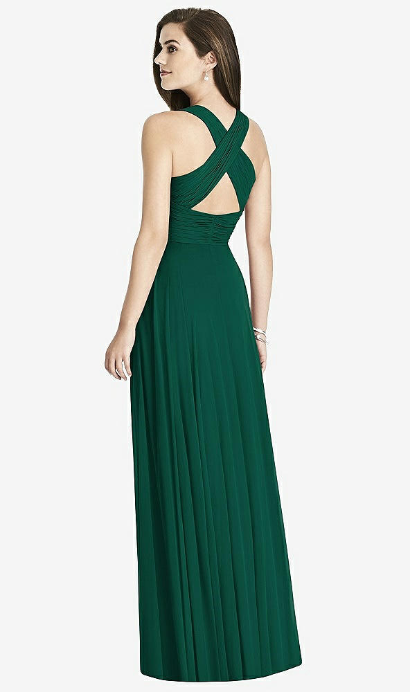 Back View - Hunter Green Bella Bridesmaids Dress BB117