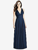 Front View Thumbnail - Midnight Navy Bella Bridesmaids Dress BB117