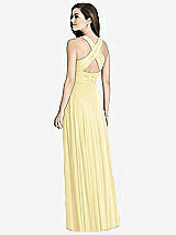 Rear View Thumbnail - Pale Yellow Bella Bridesmaids Dress BB117