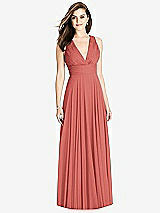 Front View Thumbnail - Coral Pink Bella Bridesmaids Dress BB117