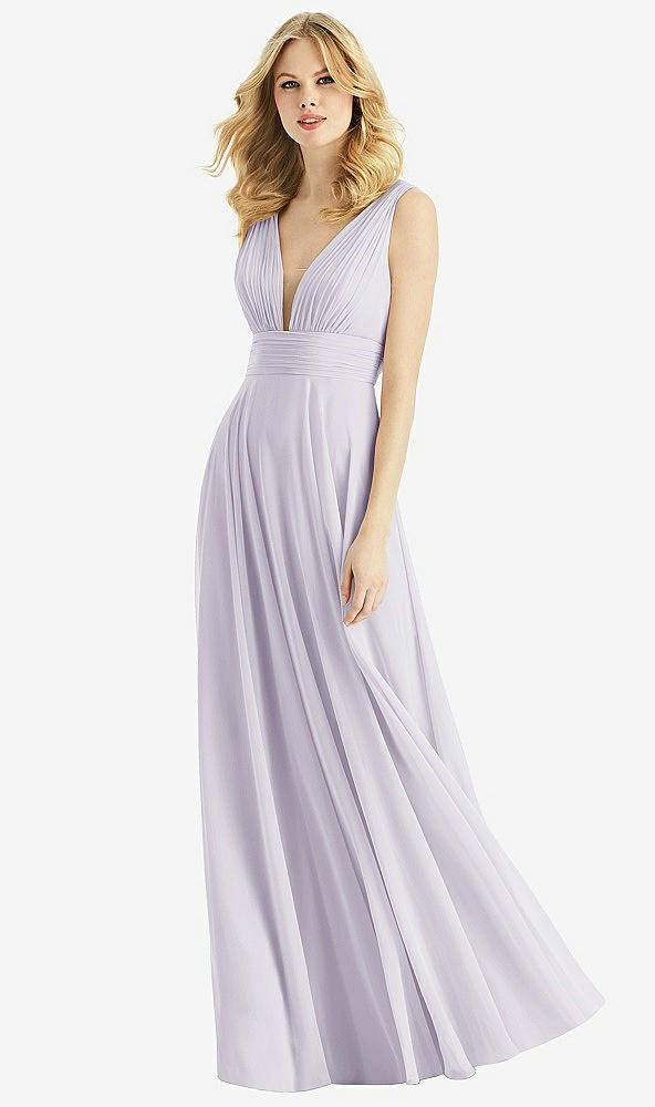 Front View - Moondance & Light Nude Bella Bridesmaids Dress BB109