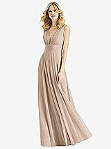 Front View Thumbnail - Topaz & Light Nude Bella Bridesmaids Dress BB109