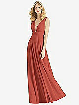 Front View Thumbnail - Amber Sunset & Light Nude Bella Bridesmaids Dress BB109