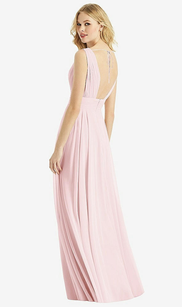 Back View - Ballet Pink & Light Nude Bella Bridesmaids Dress BB109