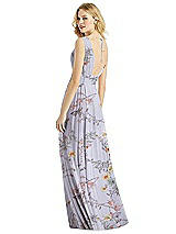 Rear View Thumbnail - Butterfly Botanica Silver Dove & Light Nude Bella Bridesmaids Dress BB109