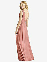 Rear View Thumbnail - Desert Rose & Light Nude Bella Bridesmaids Dress BB109