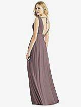 Rear View Thumbnail - French Truffle & Light Nude Bella Bridesmaids Dress BB109