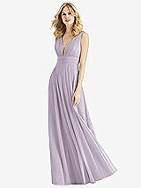 Front View Thumbnail - Lilac Haze & Light Nude Bella Bridesmaids Dress BB109